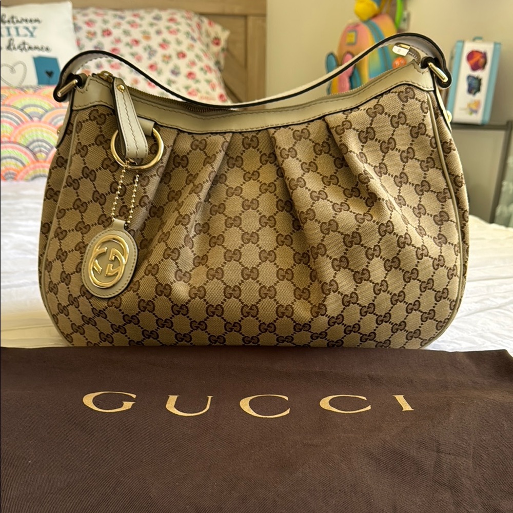 Gucci GG Canvas Sukey Shoulder Bag